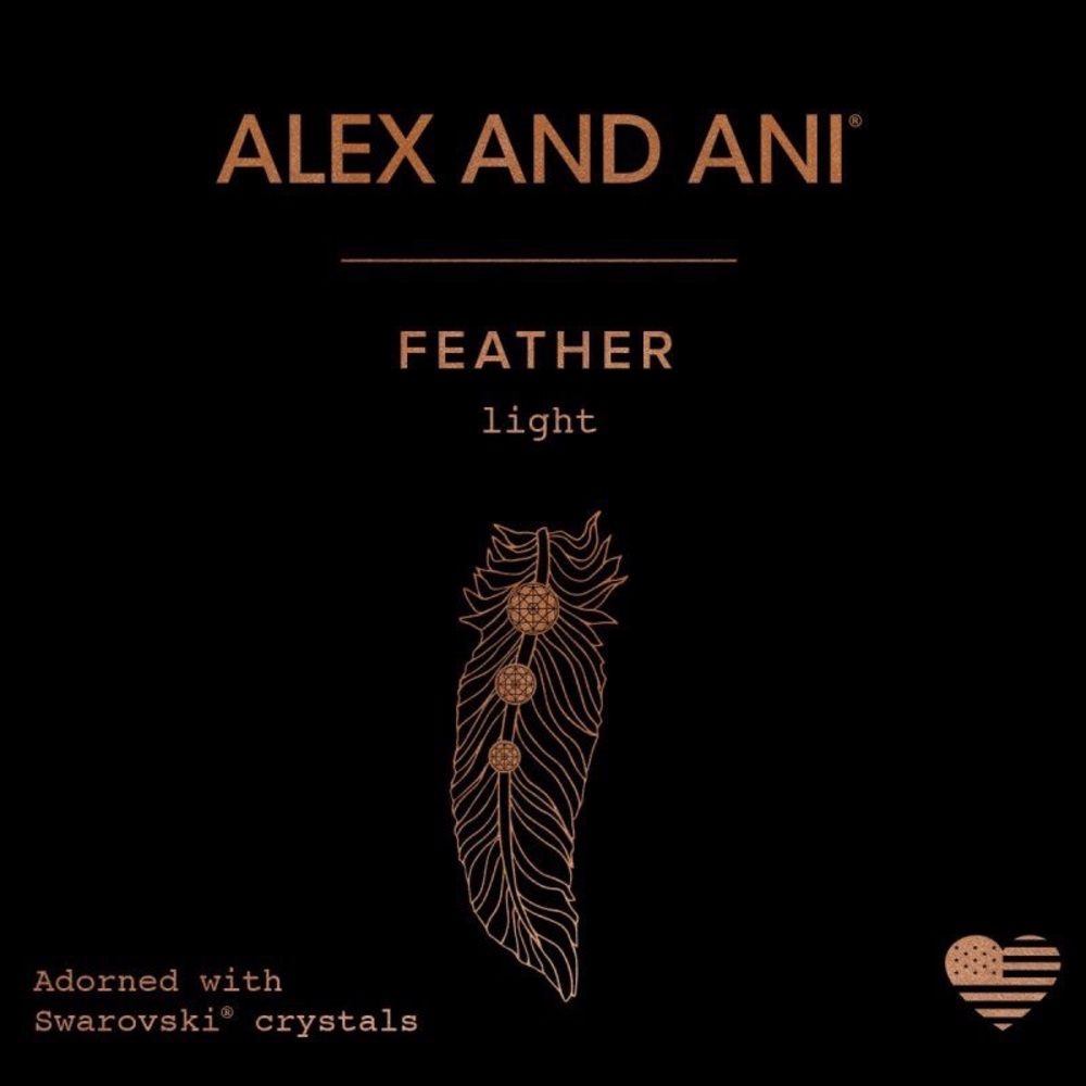 NWOT Alex & Ani Feather Charm Bangle - Picture 2 of 7
